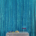 Poise3EHome 6FT x 8FT Turquoise Sequin Photography Backdrop Curtain for Party Decoration by Poise3EHome